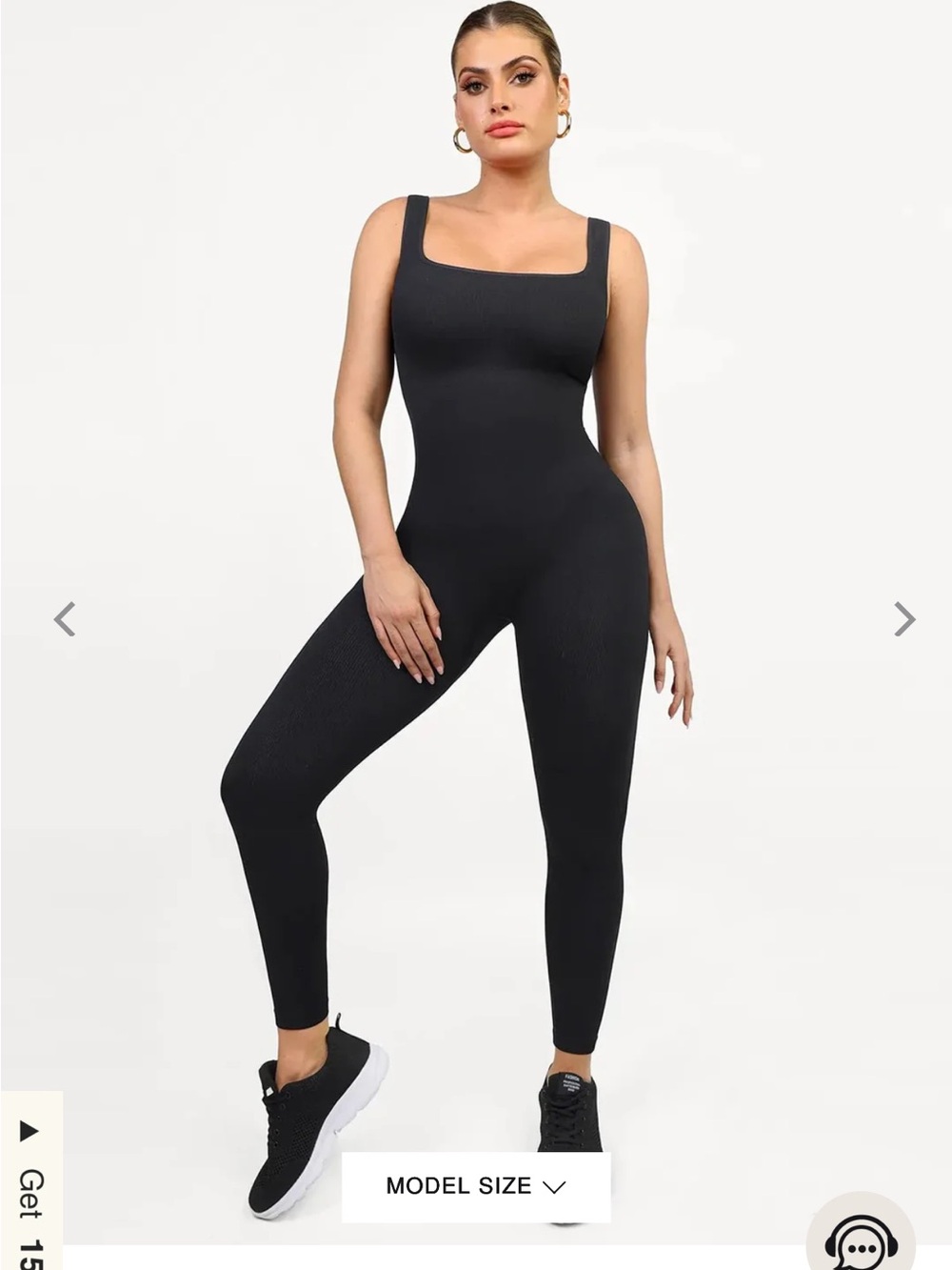 Shapewear Seamless Square Neck Tank Workout Jumpsuit